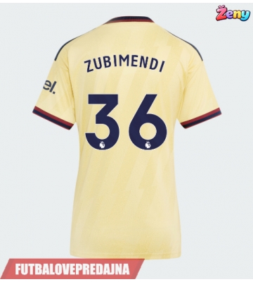 Lacne Ženy Futbalové dres Arsenal Martin Zubimendi #36 2026-27 Krátky Rukáv - Tretina